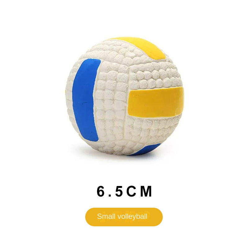 Chew Teeth Cleaning Sound Football Rugby Ball Thickened Durable Toy for Large Dogs Pet Latex Ball