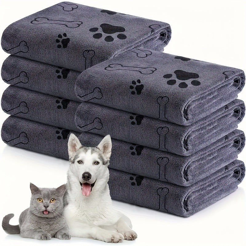 Pet bath towel quick drying and absorbent for dogs and cats bath towel soft and quick drying pet supplies