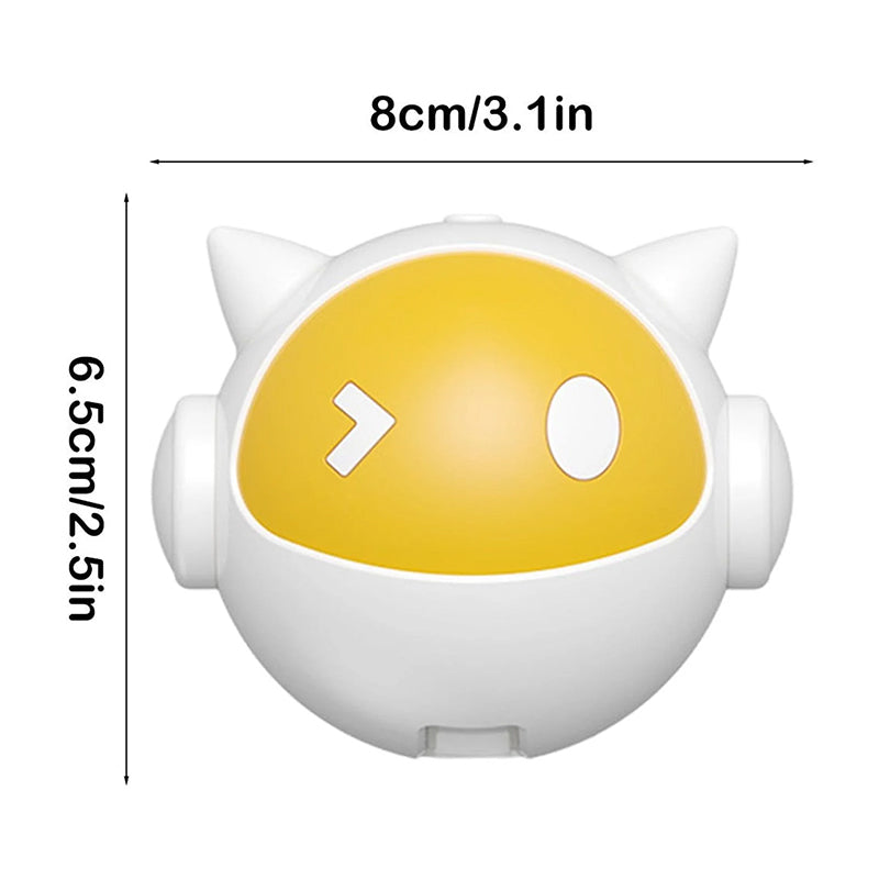 Automatic Interactive Cat Toy Ball with Self-Rotating & Jumping Motion, Electric Pet Teaser for Cats, Anti-Hairball Fun Play