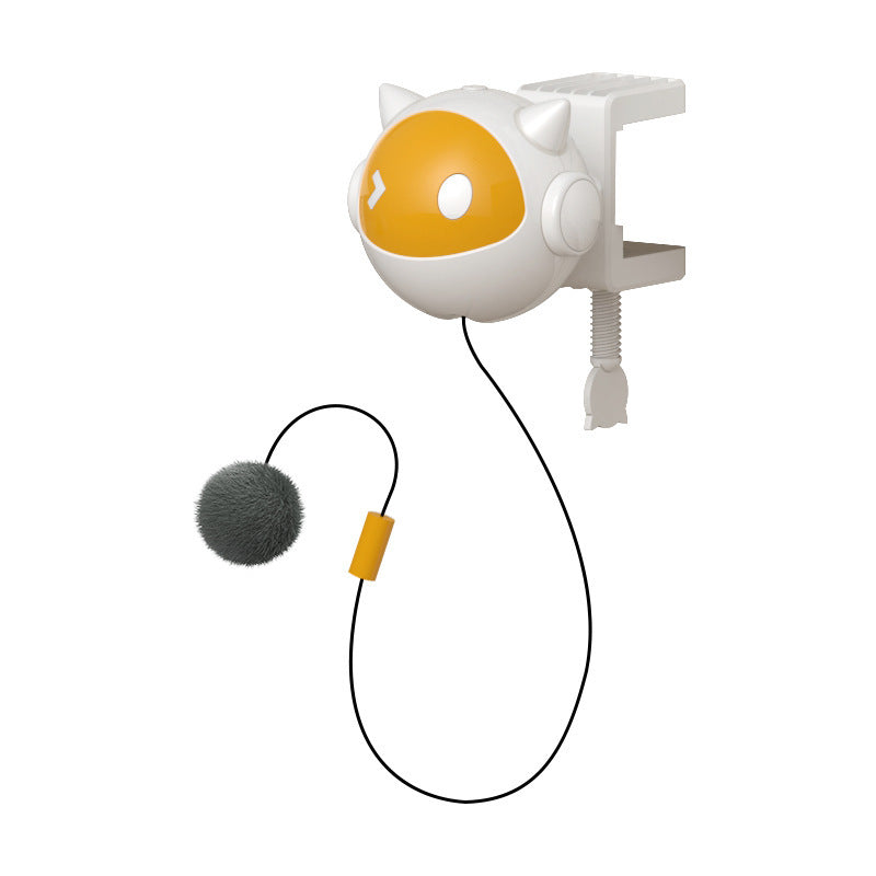 Automatic Interactive Cat Toy Ball with Self-Rotating & Jumping Motion, Electric Pet Teaser for Cats, Anti-Hairball Fun Play