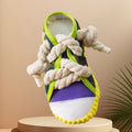 Durable Dog Toy Slippers for Self-Entertainment and Teeth Cleaning with Cotton Rope for Pet Dogs