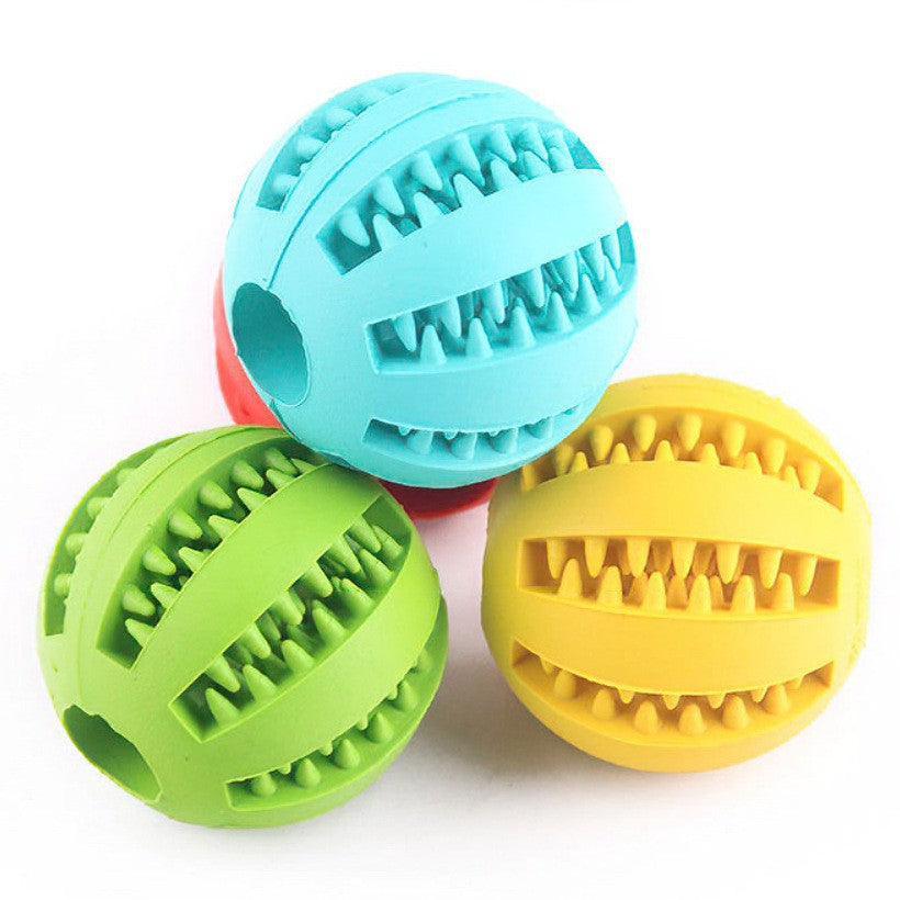 Durable chewing toy ball for pets, rubber bouncing ball